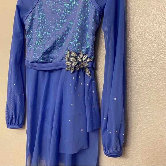 WEISSMAN Dance Costume lyrical light blue Are We There Yet 14880 MC 10/12 - Picture 3 of 11